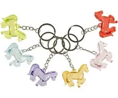 Sleutelhanger paard gekleurd