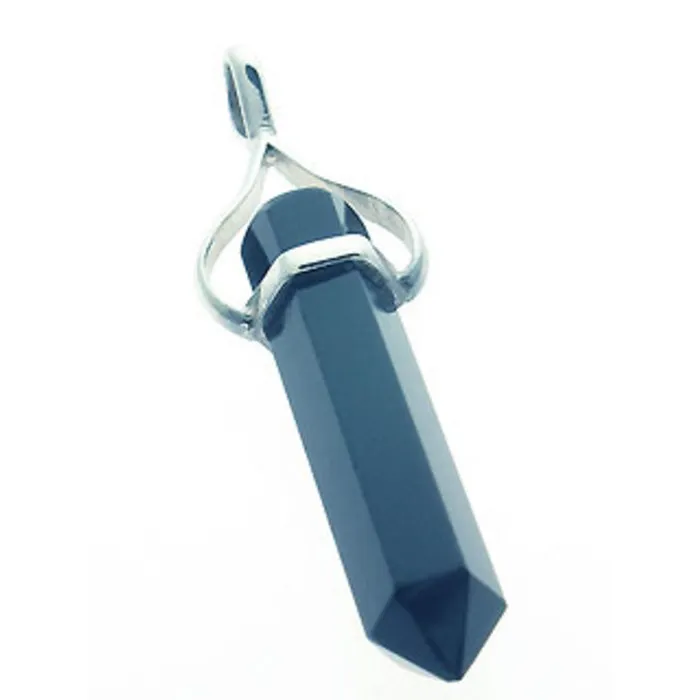 Dubbeleinder hangertje Onyx