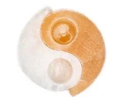 Zoutkristal sfeerlicht yin yang