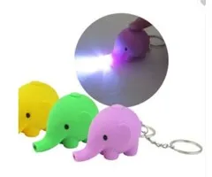 Olifant sleutelhanger led licht