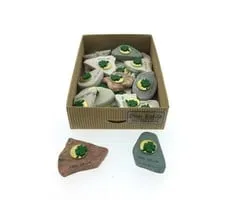 Gelukscent met klavertje 4 op steen