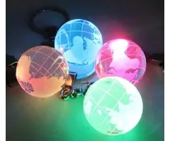Sleutelhanger wereldbol met ledlicht