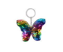 Sleutelhanger vlinder pailletten