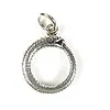 Hangertje ouroborus zilver