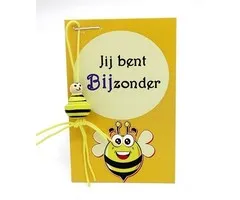 Kaartje- jij bent bijzonder met kleine bij