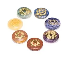Set 7 Chakra symbolen rond