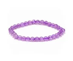 Fijne armband amethist 4 mm