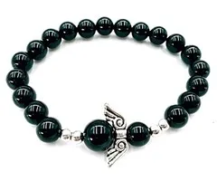 Armband onyx met engel