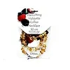 Collier 50 cm citrien met Swarovski hartje