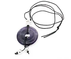 Amethist donut 4 cm met koord