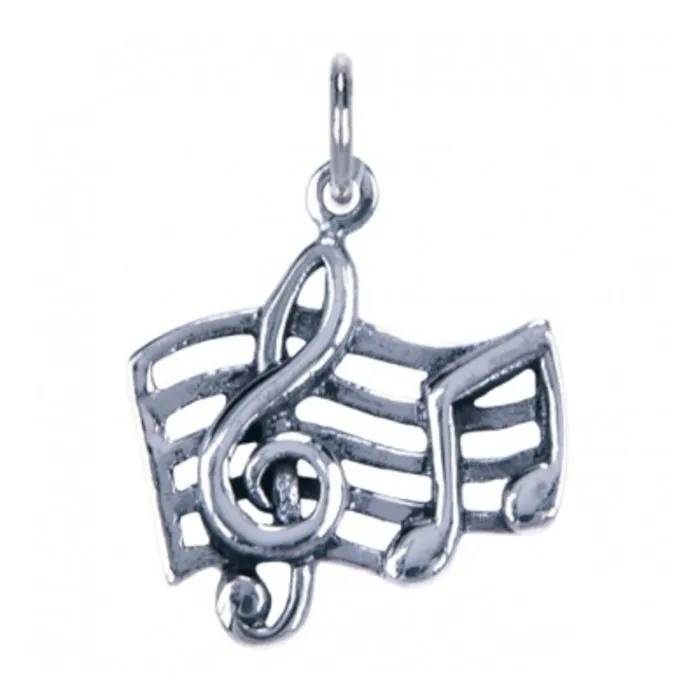 Zilver hanger muziekbalk