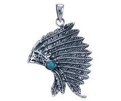 Zilver hanger Opperhoofd tooi