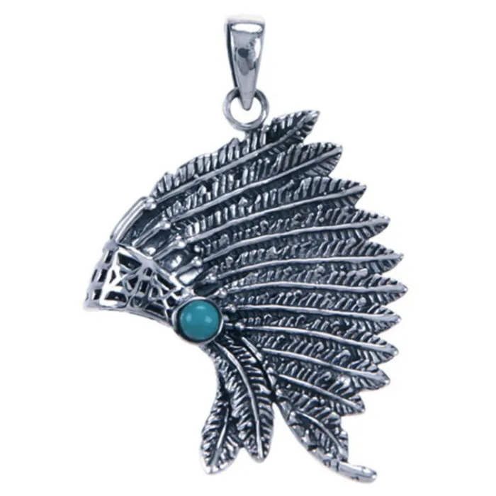 Zilver hanger Opperhoofd tooi