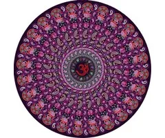 Strandlaken ohm mandala