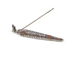 Wierookbrander Ganesha bladvorm gekleurd