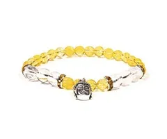 Armband citrien bergkristal met boeddha