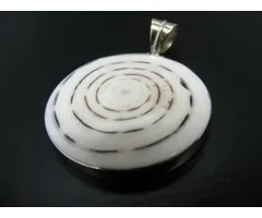 Zilver hanger shiva eye rond
