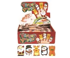 Vingerpopjes kerstfiguren 5 stuks