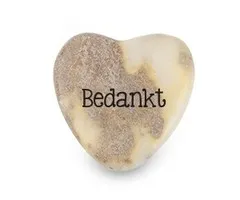 Marmer hartje bedankt