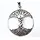 Zilveren Levensboom Hanger met Liefdespaar – 925 Sterling Zilver.