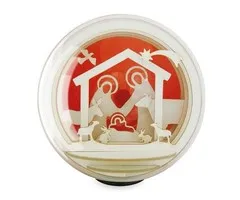 Silhouet Globe 8 cm kerststal