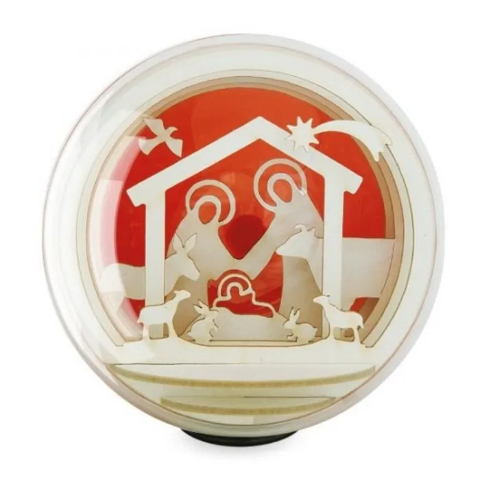 Silhouet Globe 8 cm kerststal