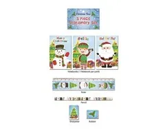 5 delige Kerst schrijfset