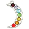Chakra hanger maan groot met koord