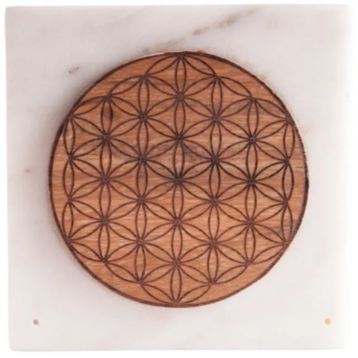 Wierookhouder marmer levensbloem