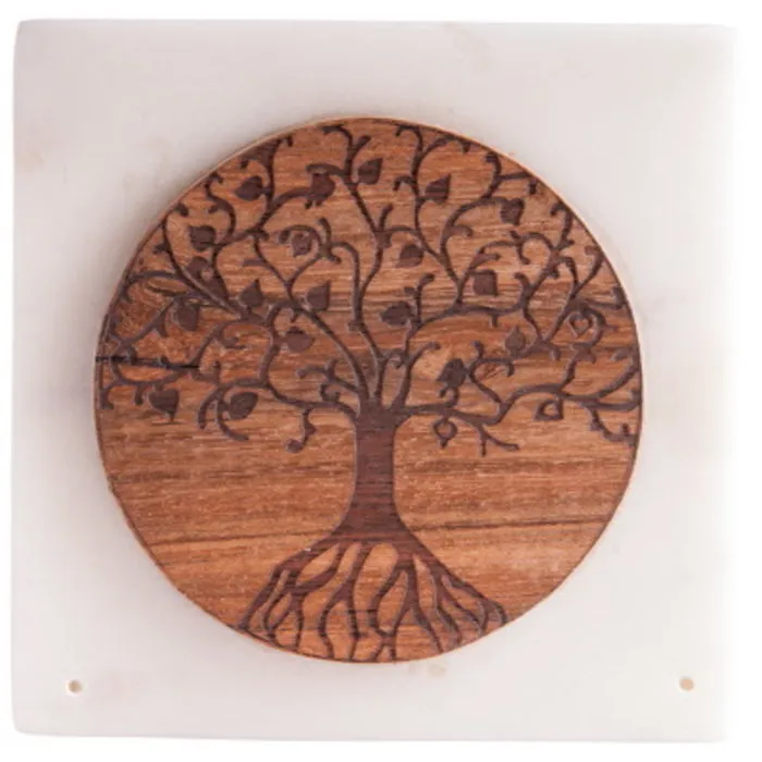 Wierookhouder marmer levensboom