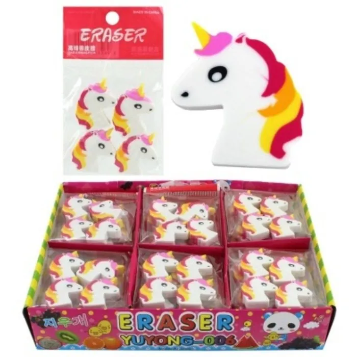 Gum eenhoorn set van 4