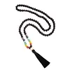 Regenboog chakra mala halsketting