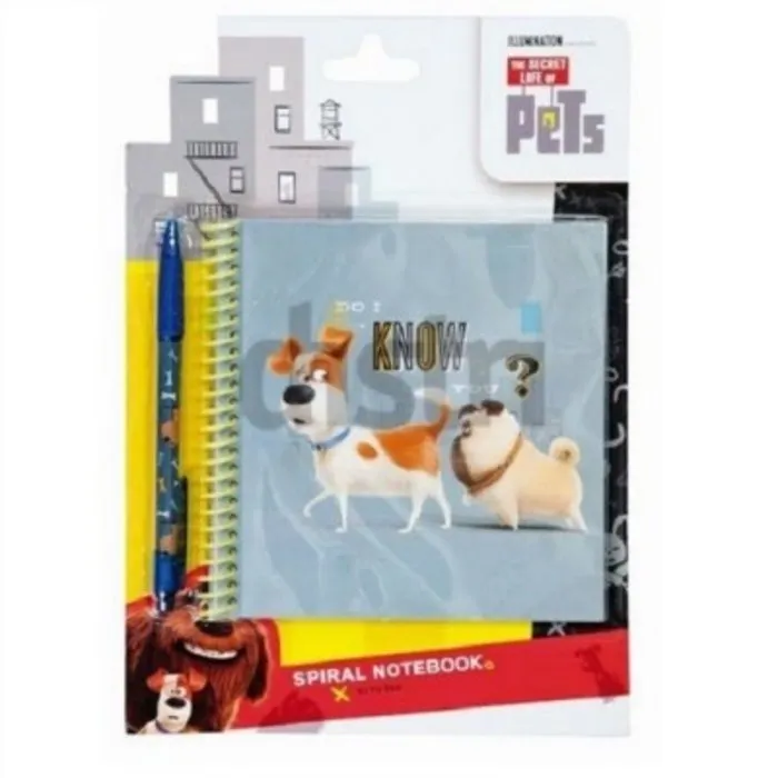 Secret life of pets notitieboek en pen