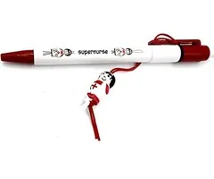 Pen supernurse met gelukspoppetje