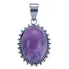 Zilver hanger Amethyst