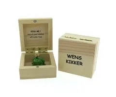 Wenskikker Kiss me in kistje
