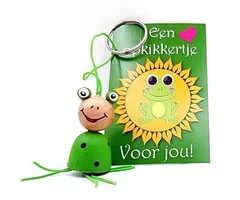 Sleutelhanger opkikkertje met kaartje