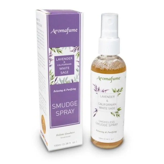 Natuurlijke smudge spray witte salie & lavendel Aromafume