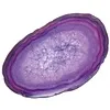 Agaat schijf paars