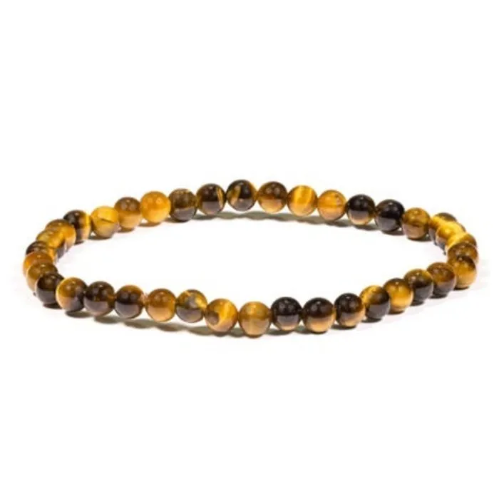 Fijne armband Tijgeroog 4 mm