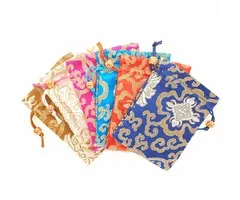 Brokaat buidel met Lotus