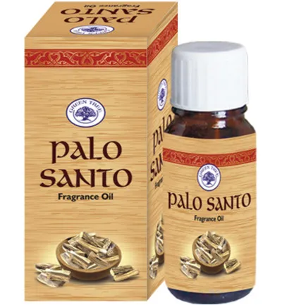 Palo Santo geurolie van Green Tree. Warm, zuiverend en rustgevend