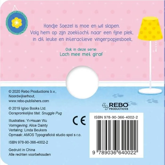 Knuffelhondje - vingerpopboek