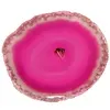 Agaatschijf roze