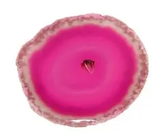 Agaatschijf roze