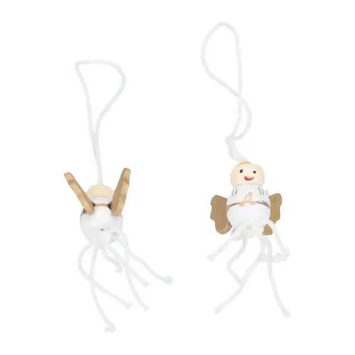 Gelukspoppetje engel met vleugels 10 stuks