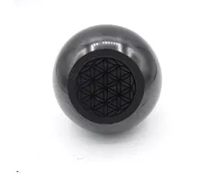 Shungiet bol 8 cm met levensbloem