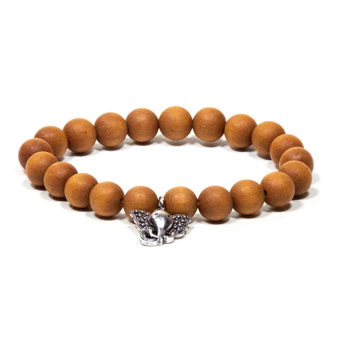 Mala armband sandelhout met Ganesha