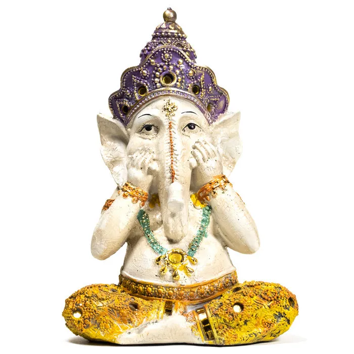 Yoga Ganesha beeldje zwijgen