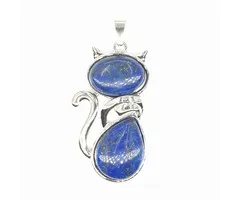 Edelsteen hanger Lapis Lazuli kat